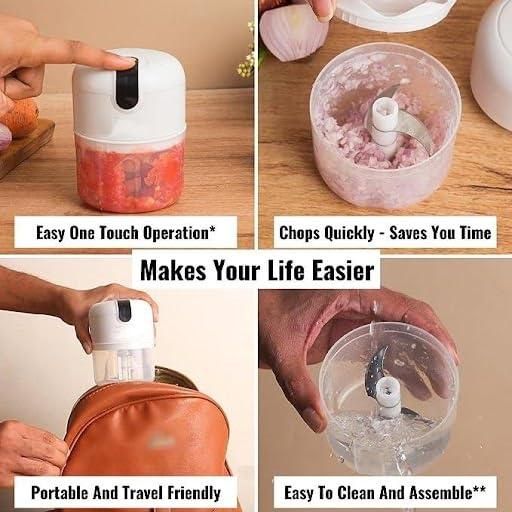 USB Mini Electric Chopper – Compact Food Processor for Kitchen