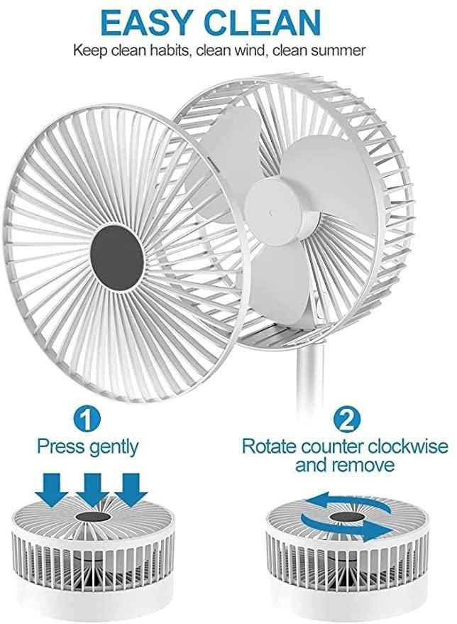 Portable USB Fan – Mini, Handheld, Rechargeable