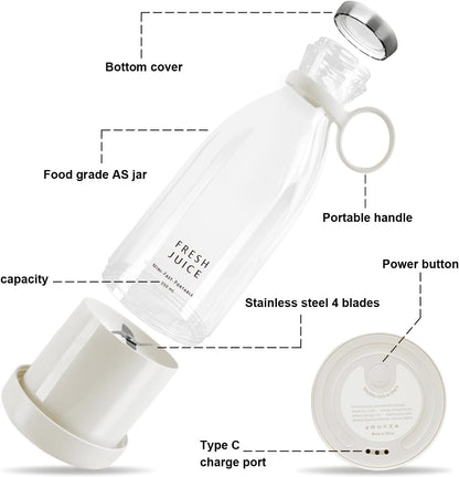 USB Rechargeable Portable Blender – Mini Juicer