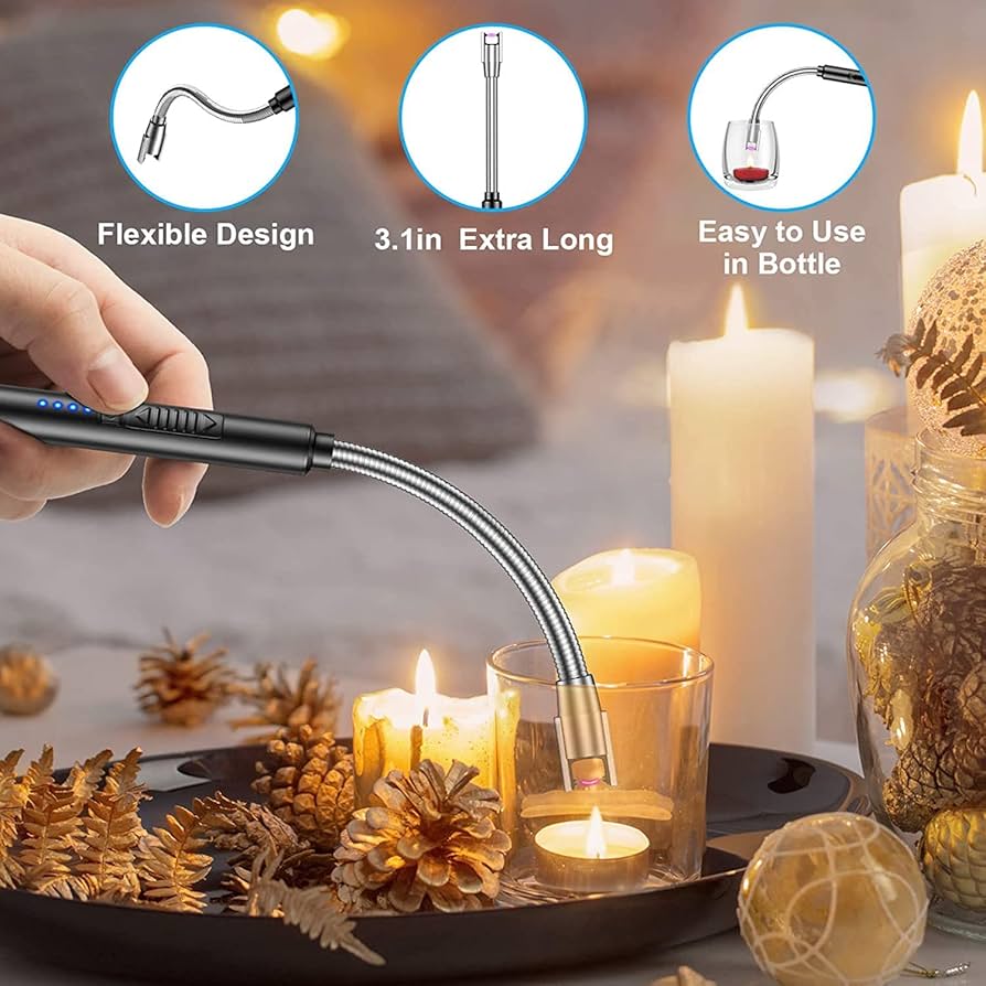 USB Rechargeable Electric Lighter – Windproof, Flameless & Eco-Friendly