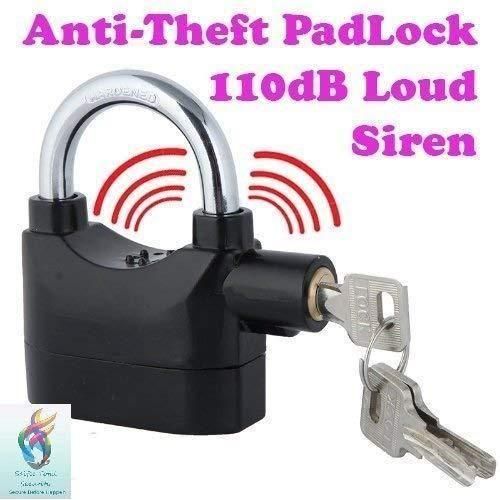 Motion Sensor Security Padlock with Built-in Siren Alarm