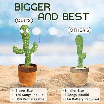 LED Musical Dancing Cactus Mimicking Toy