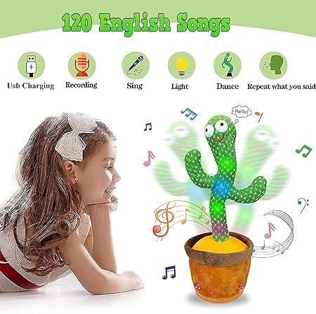 LED Musical Dancing Cactus Mimicking Toy