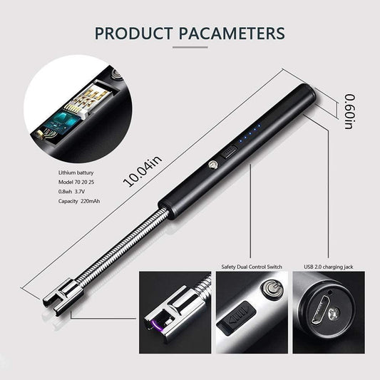 USB Rechargeable Electric Lighter – Windproof, Flameless & Eco-Friendly