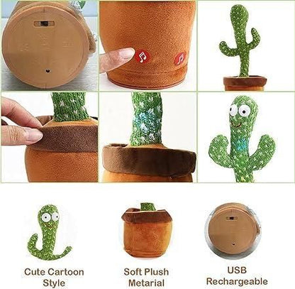 LED Musical Dancing Cactus Mimicking Toy