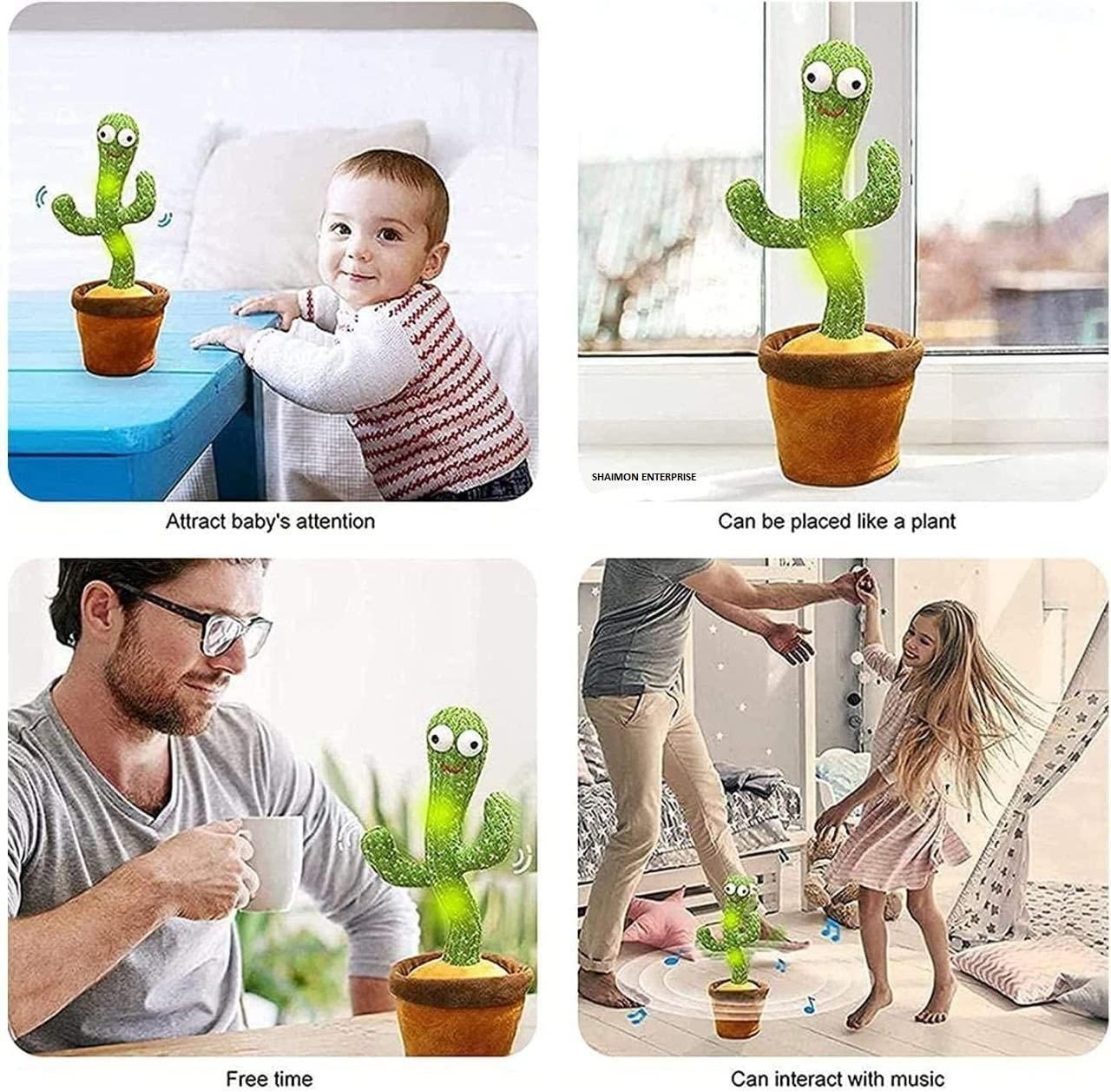 LED Musical Dancing Cactus Mimicking Toy