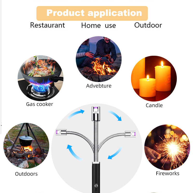 USB Rechargeable Electric Lighter – Windproof, Flameless & Eco-Friendly