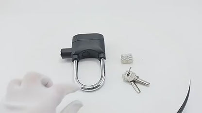 Motion Sensor Security Padlock with Built-in Siren Alarm